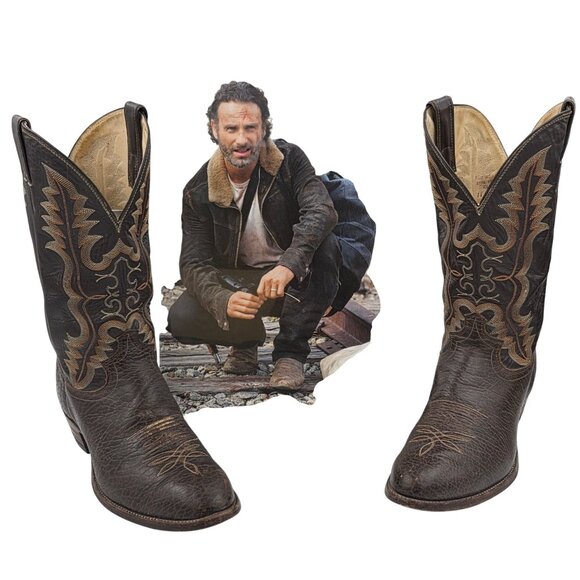 Justin Boots Other - Justin 2223 Rick Grimes Walking Dead Cowboy Boots Mens 11E Wide Screen Accurate